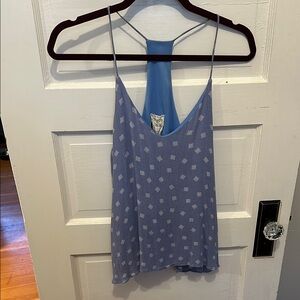Blue Patterned Women's Top